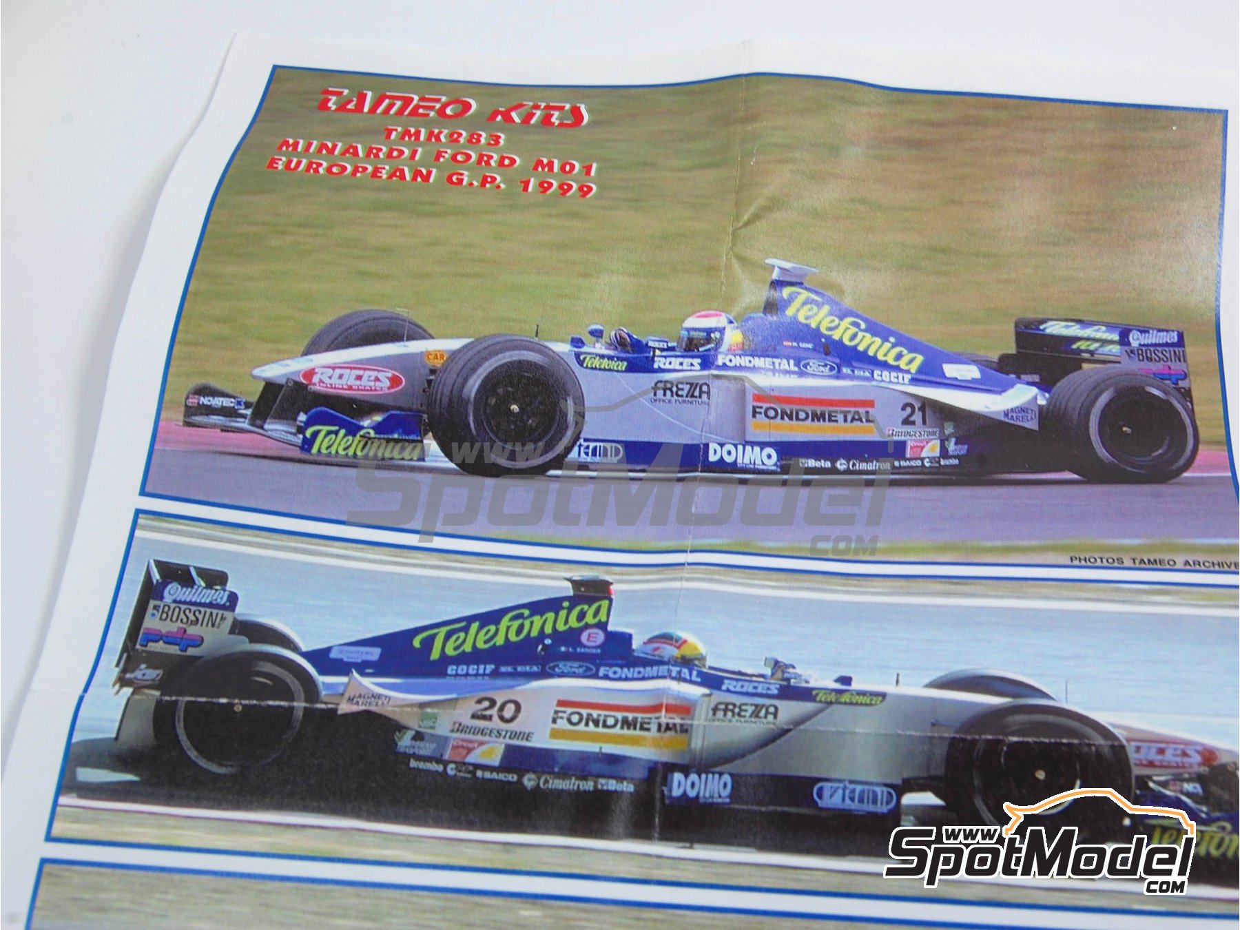 Tameo Kits TMK283: Car scale model kit 1/43 scale - Minardi